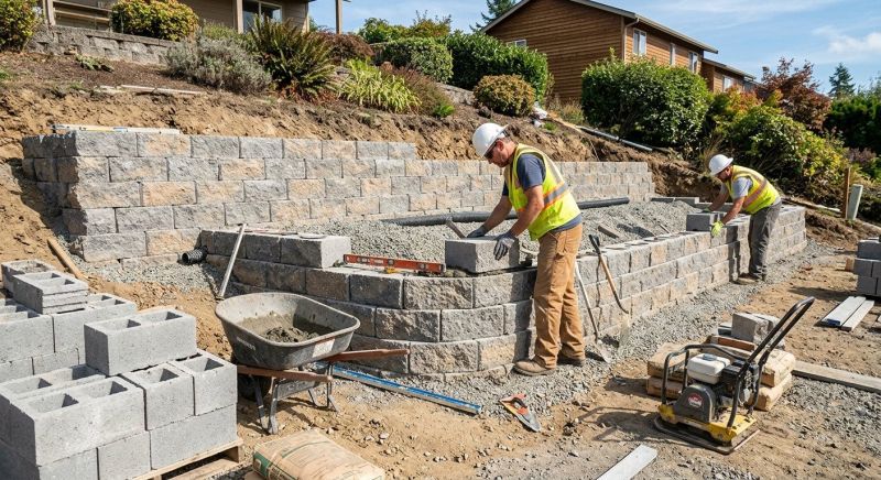 Block Retaining Wall Installation in Citrus County, FL