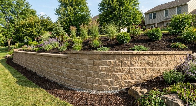 Block Retaining Wall Installation in Ocala, FL