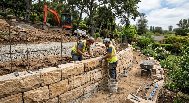 Hardscape Wall Construction in Rockwall, TX