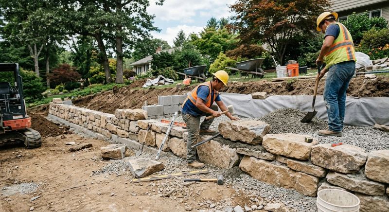 Landscape Wall Construction in Pasco County, FL