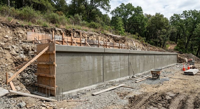 Retention Wall Installation in Ocala, FL